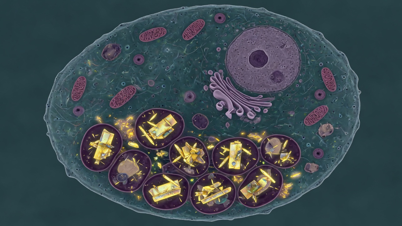 A whole cell flooding with cholesterol