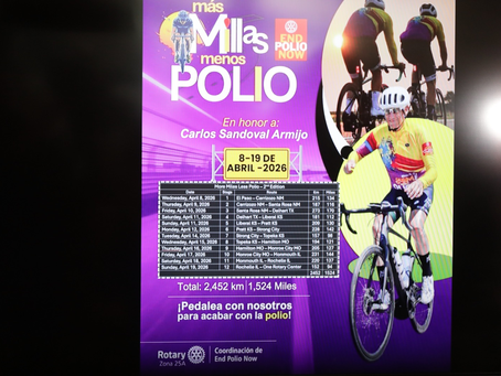 De El Paso, Texas a Chicago en “bici” contra la polio.