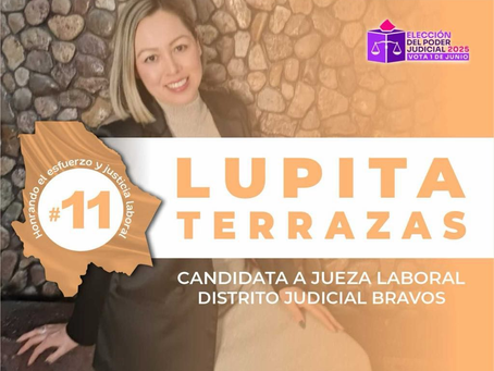 Guadalupe Terrazas López: Candidata a Jueza Laboral.