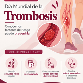 Pide Salud Municipal informarse sobre síntomas y riesgos de la trombosis