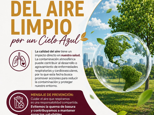 Exhorta Salud Municipal a proteger la calidad del aire para prevenir enfermedades