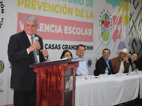 Lleva SEyD conversatorio de Seguridad Escolar a más de 200 docentes de Casas Grande.