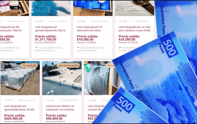 INDEP subastará joyería, aeronaves, embarcaciones y vehículos.