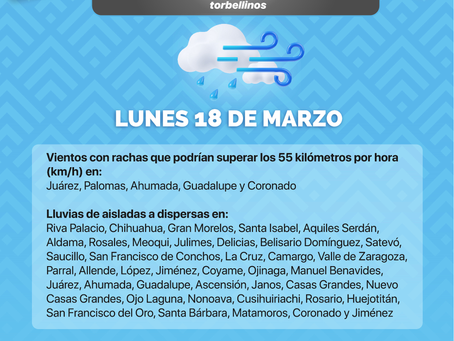 Mantiene CEPC alerta preventiva por presencia de lluvias y vientos en el estado.