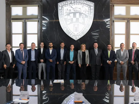 Maru Campos se reúne con líder nacional de Coparmex.