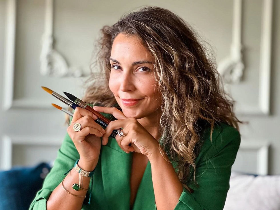 Naz, watercolor artist and founder of NZL Studio