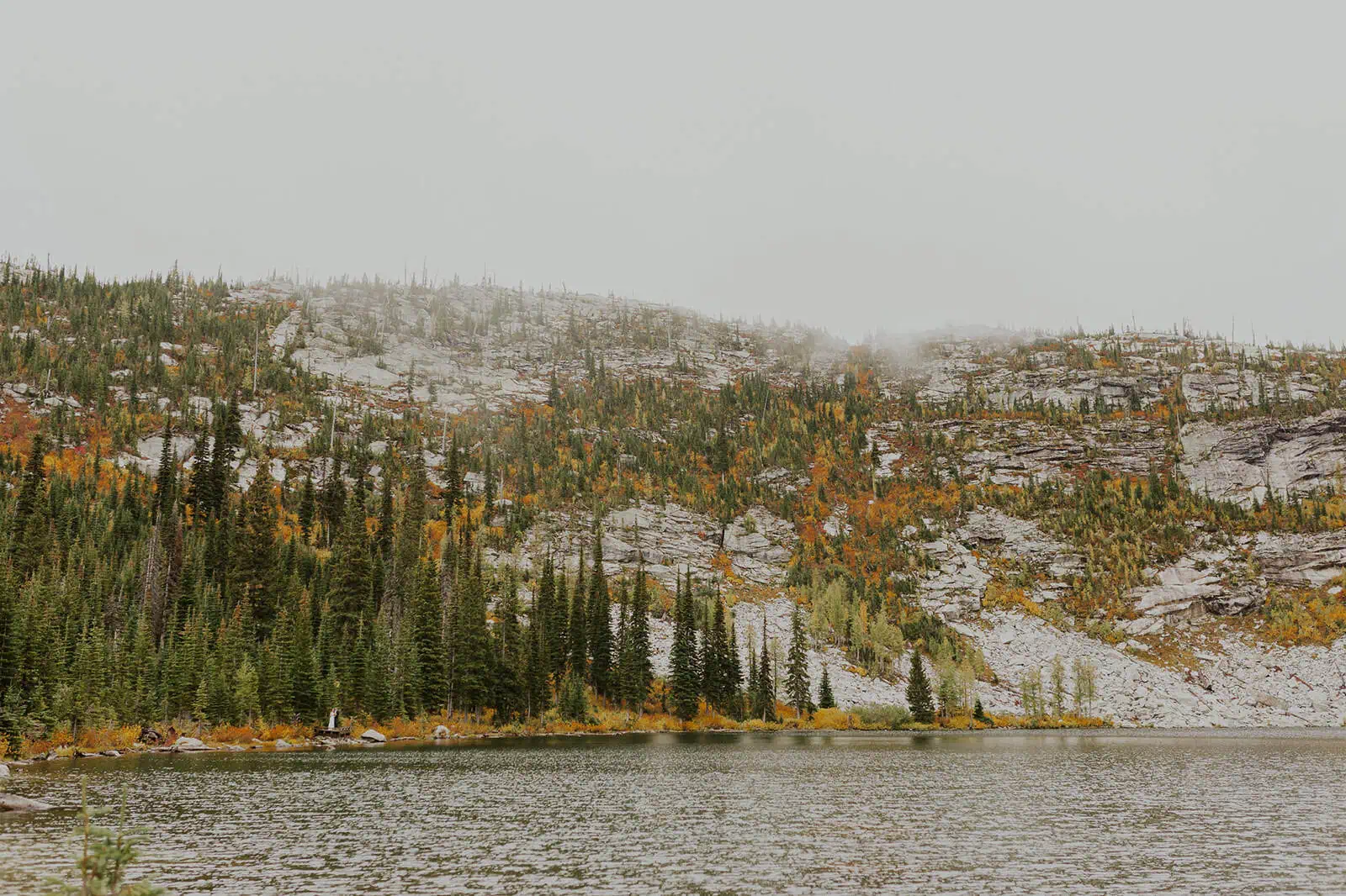 fall hiking mountain elopement