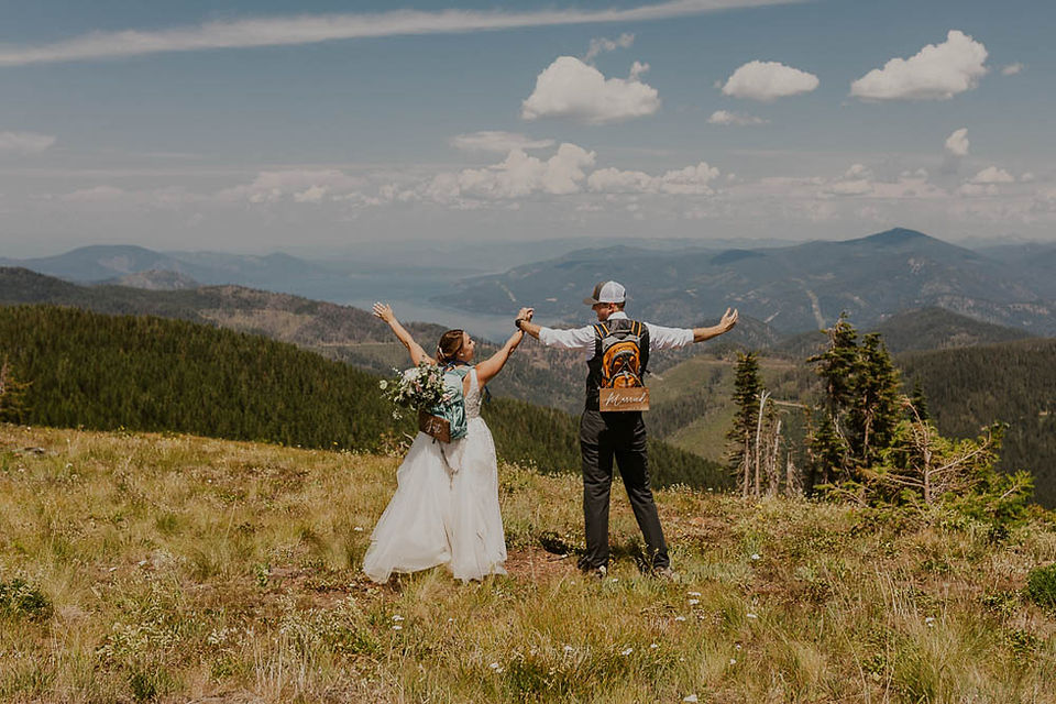 a hiking elopement in north idaho