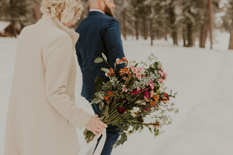 winter wonderland elopement in mccall idaho winter bridals