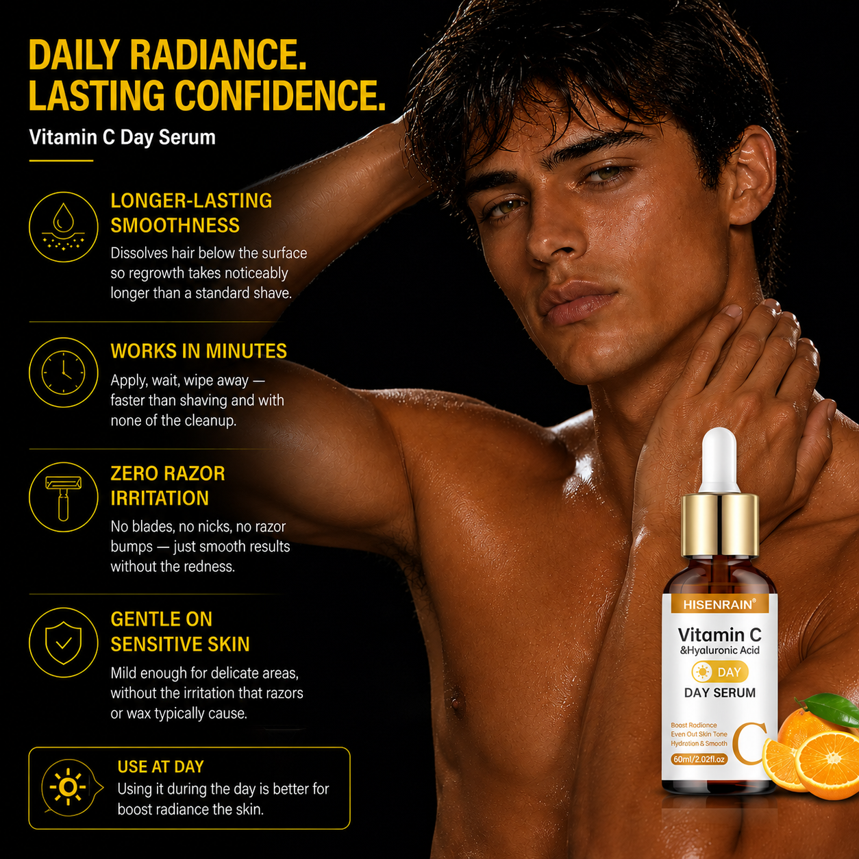 Vitamin C and Retinol Serum Set for Anti Aging and Brightening