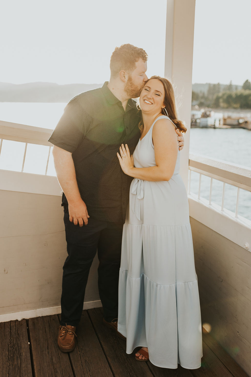 North Idaho Proposal Surprise on Coeur d'Alene Boardwalk