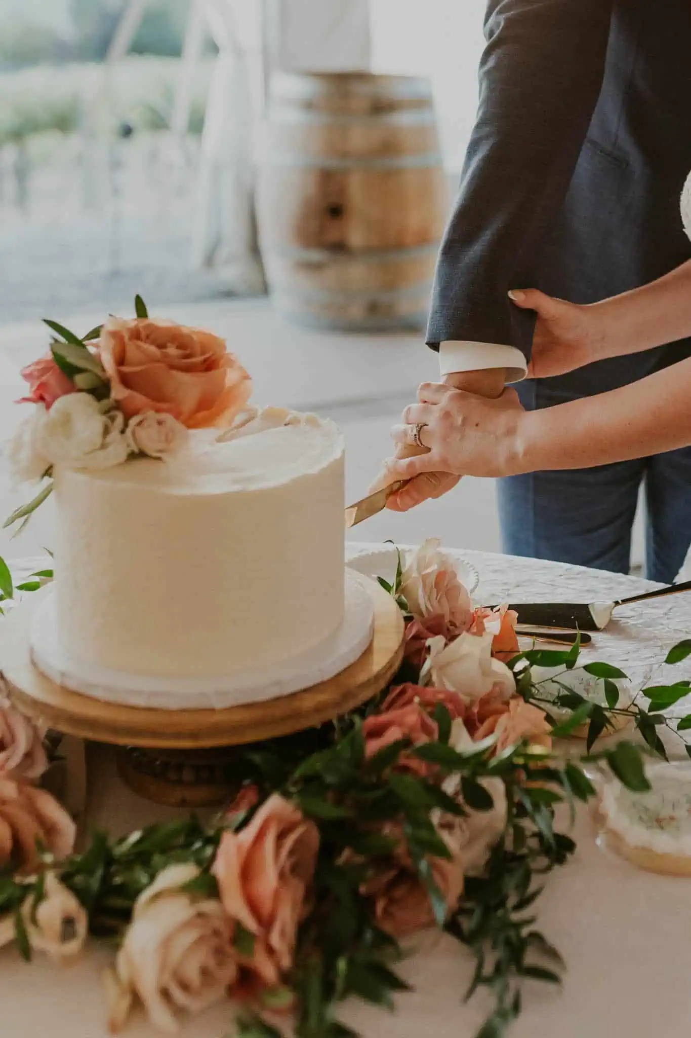 reception tent at arbor crest winery
