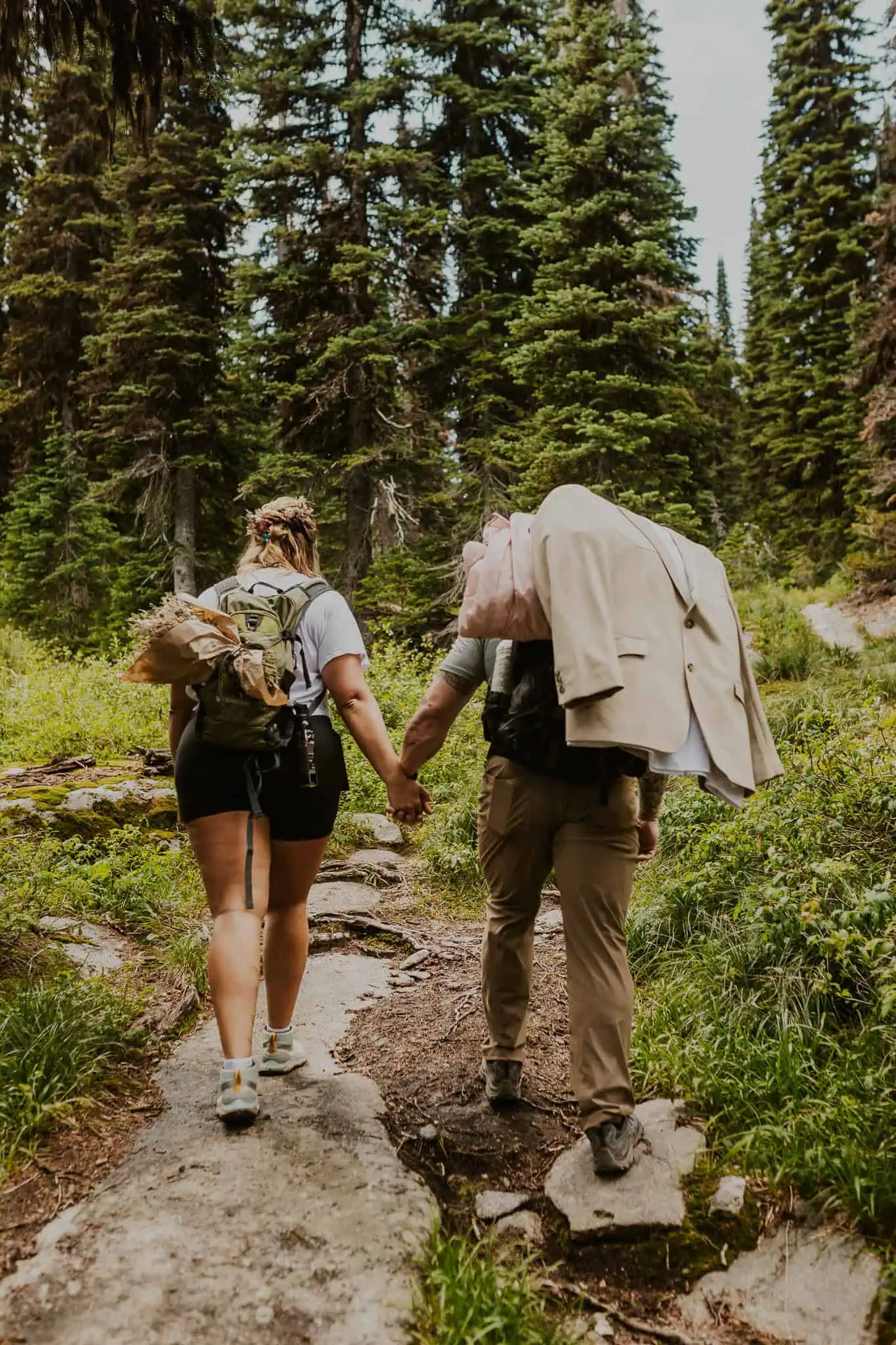 hiking in the mountains of north idaho