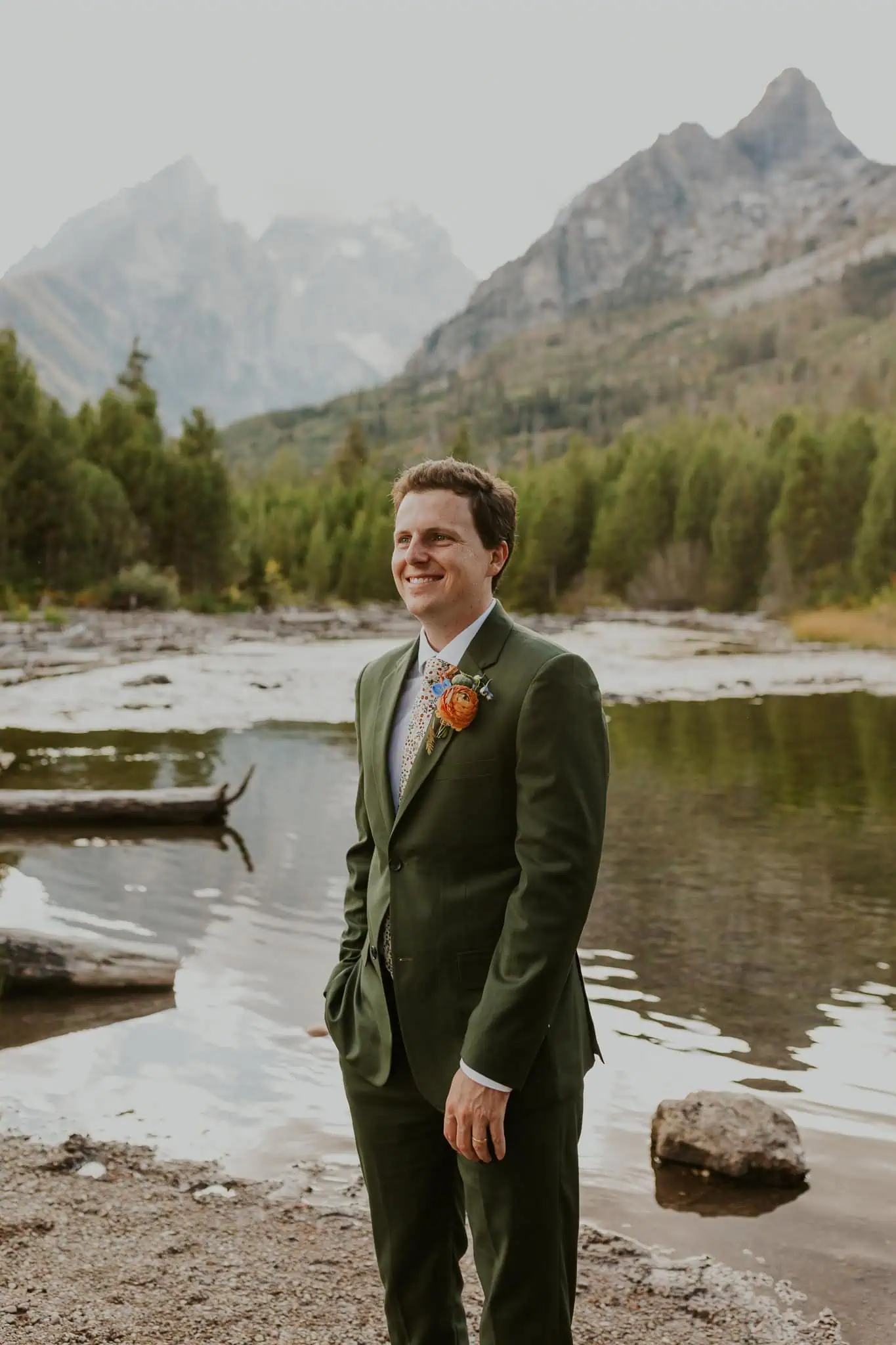 sunset bridals at string lake wyoming