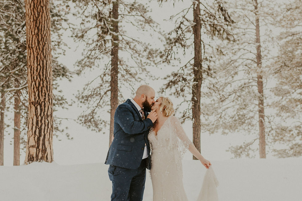 winter wonderland elopement in mccall idaho winter bridals