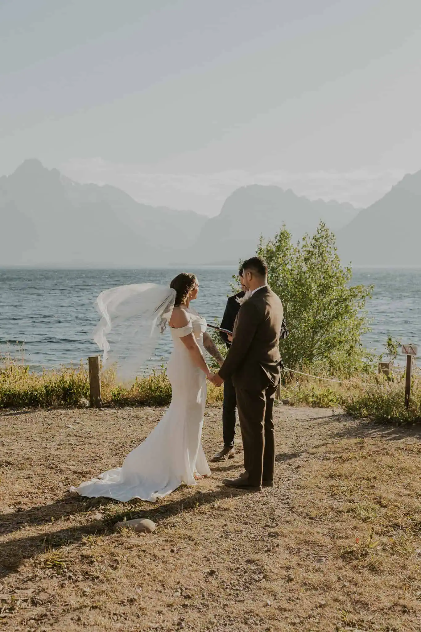 sunset ceremony at colter bay