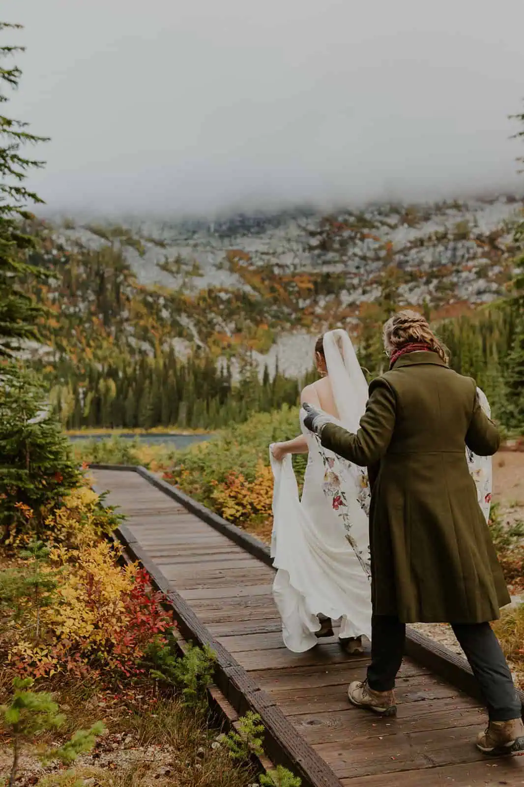 fall mountain elopement in north idaho