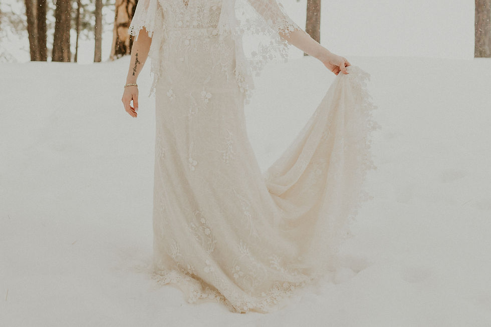 winter wonderland elopement in mccall idaho winter bridals