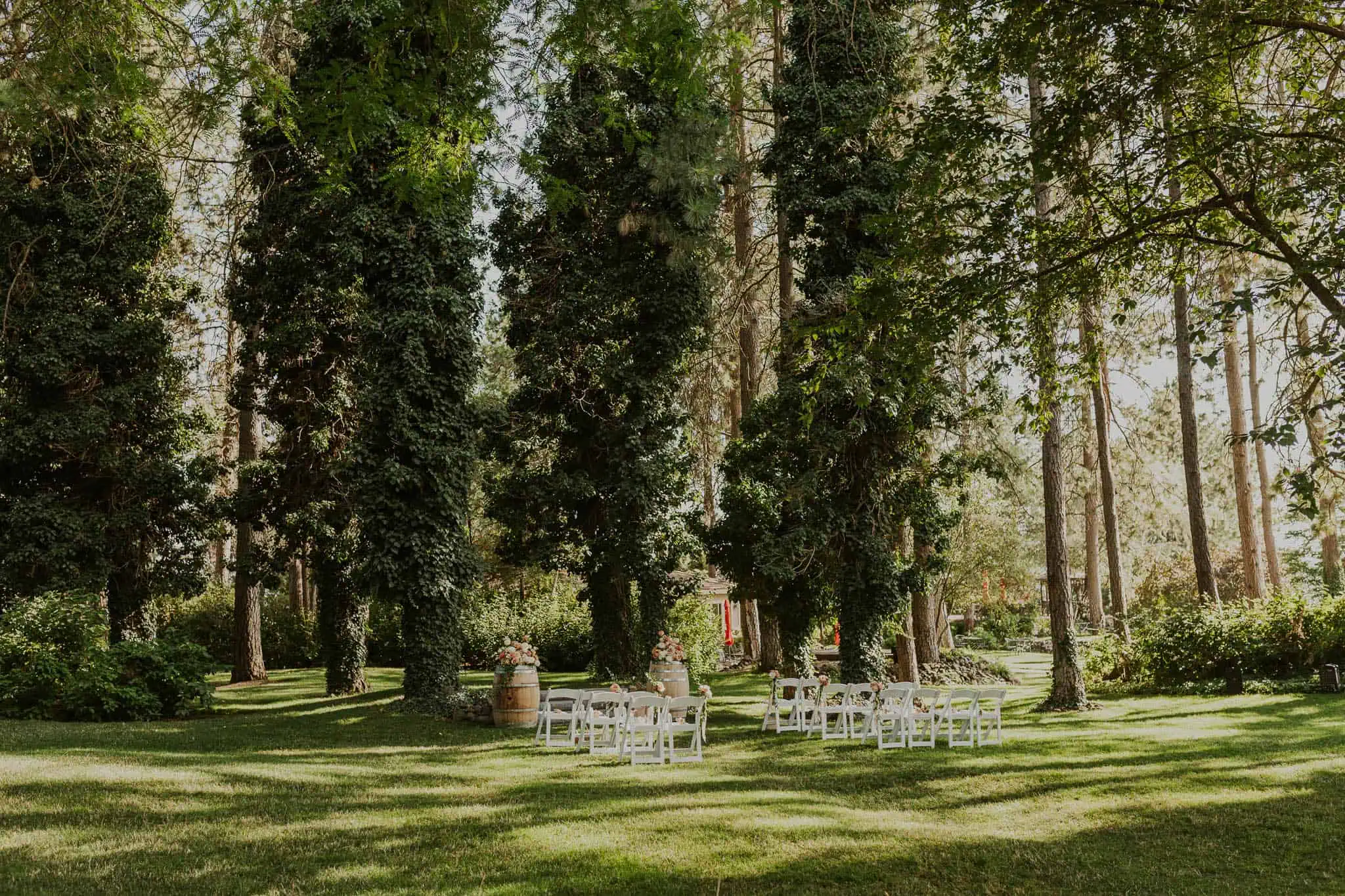 the enchanted forest ceremony at arbor crest