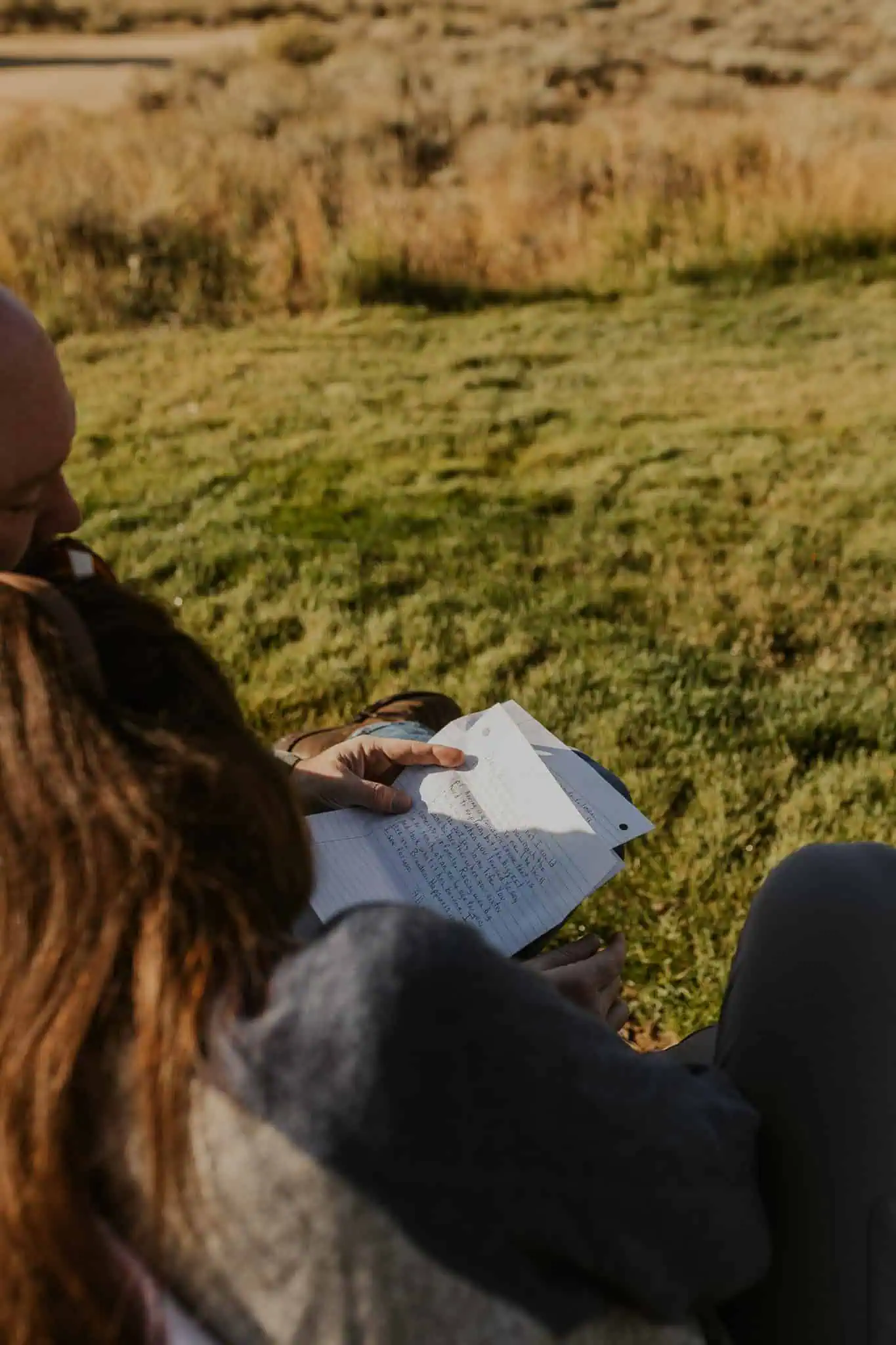 reading letters from family