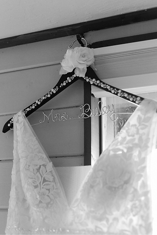 personalized wedding dress hanger