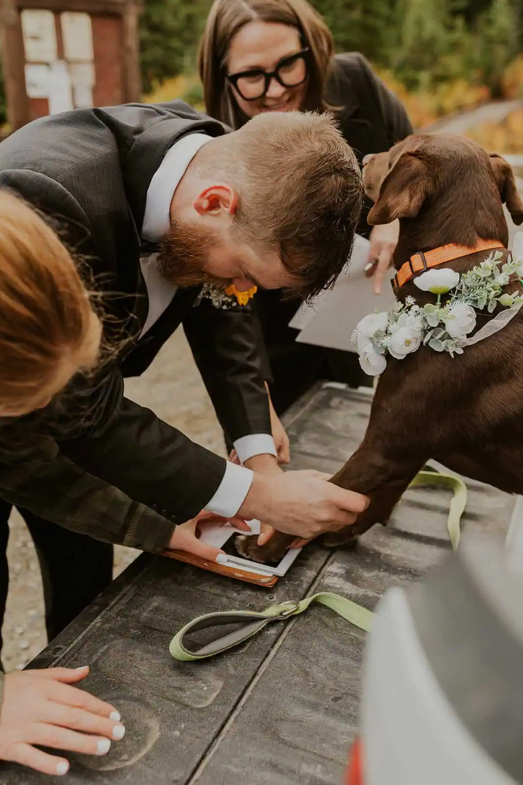 fall mountain elopement in north idaho