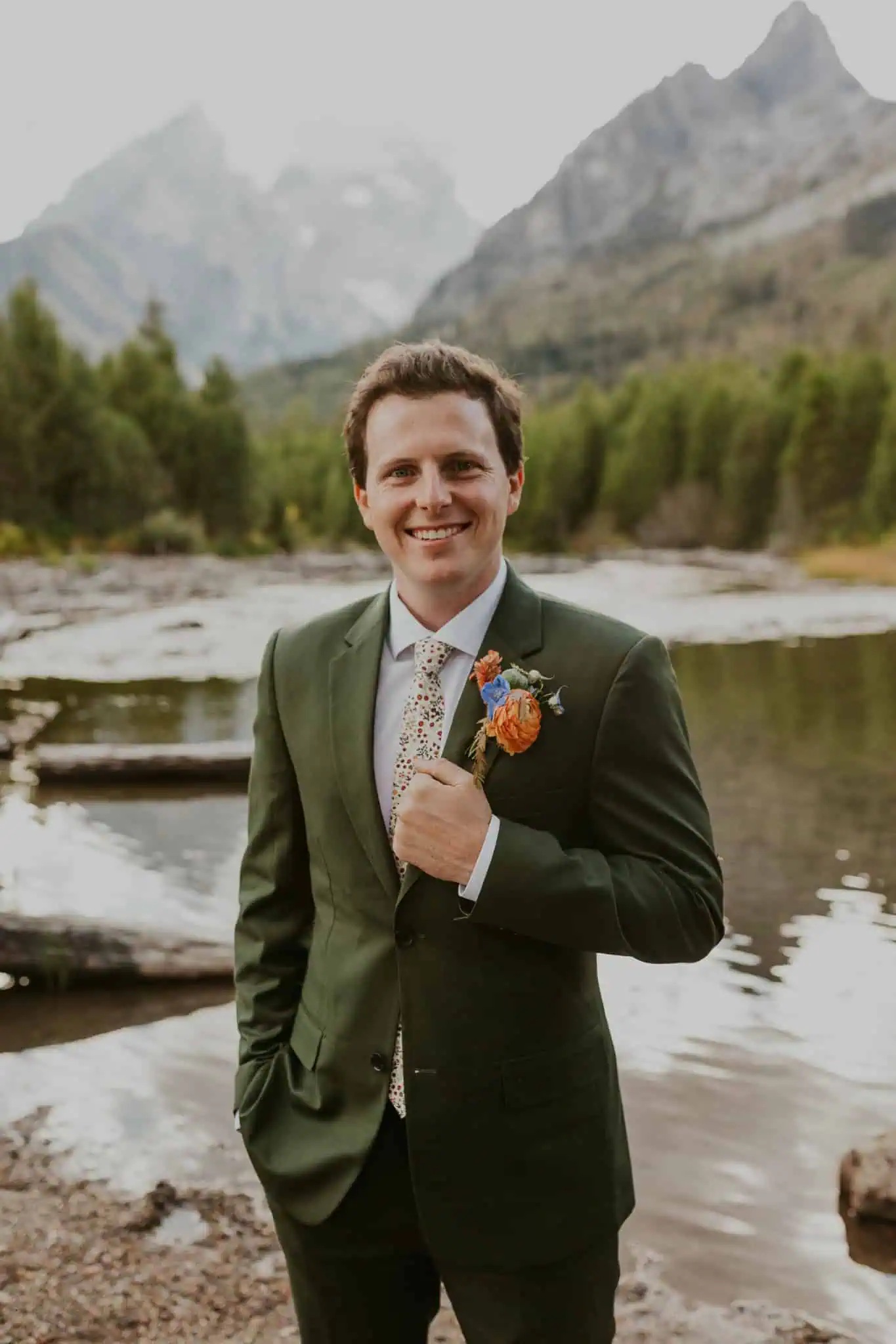 sunset bridals at string lake wyoming