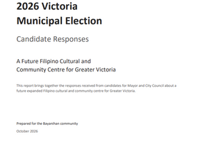 2026 Victoria Municipal Election: Candidate Responses on a Future Filipino Cultural and Community Centre