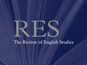 BOOK REVIEW: The review of English Studies, Jonathan Sachs