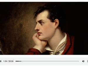THE LRB PODCAST:  Byron before Byron.  Clare Bucknell and Thomas Jones