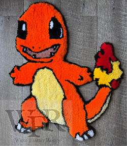 Orange Dragon Navy Blue Eyes