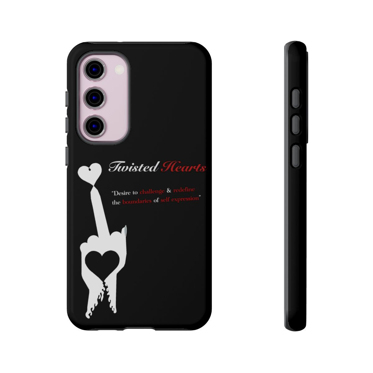 Twisted Hearts: Boundless Expression Tough Phone Case
