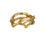 Thumbnail: Sandrine B. Blue Topaz 18k Gold Twig Ring
