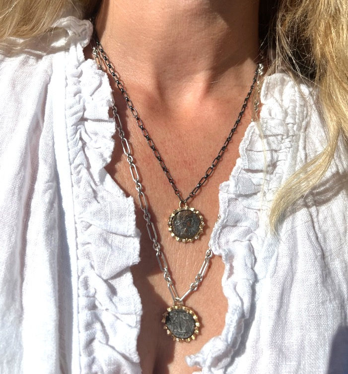 Thumbnail: Mejia Jewelry Roman Coin Necklace II
