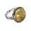 Thumbnail: Sandrine B. Jewelry Sterling Silver Rutilated Quartz Acorn Ring