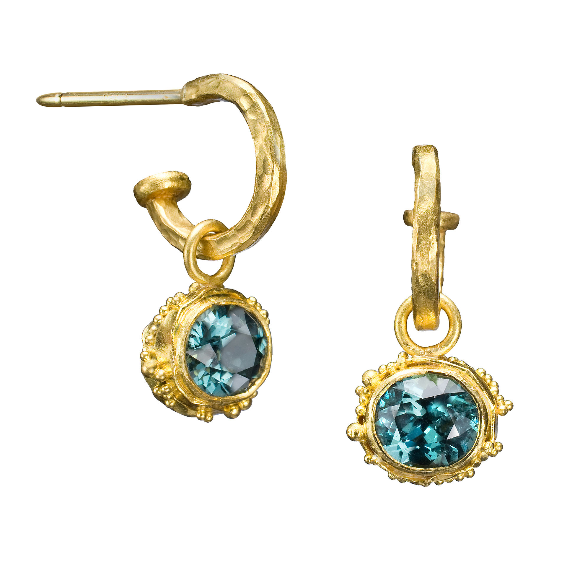 Lori Anne Blue Zircon Drop Earrings