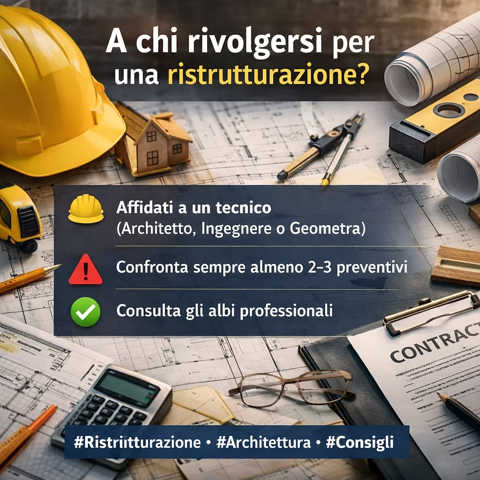 A chi rivolgersi per una ristrutturazione? Guida pratica alla scelta di architetti, tecnici e imprese edili affidabili per gestire lavori, costi e preventivi senza imprevisti.