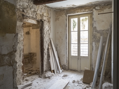 Lavorazioni incomplete in cantiere