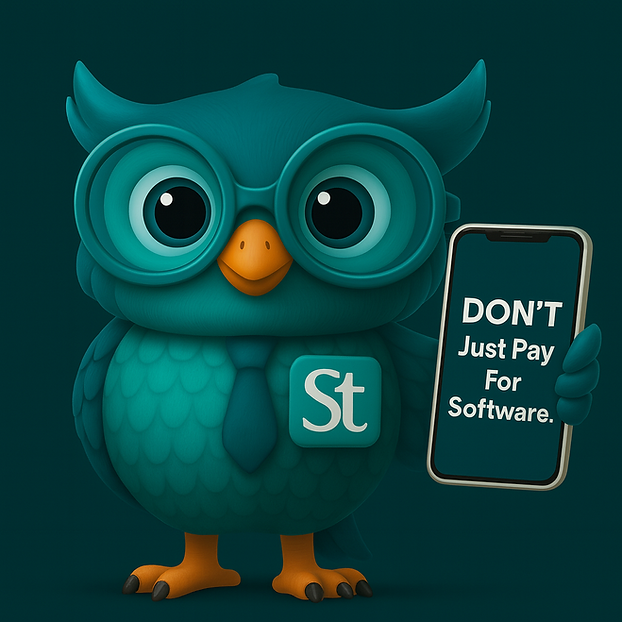 Don't just pay for software mascot image.png