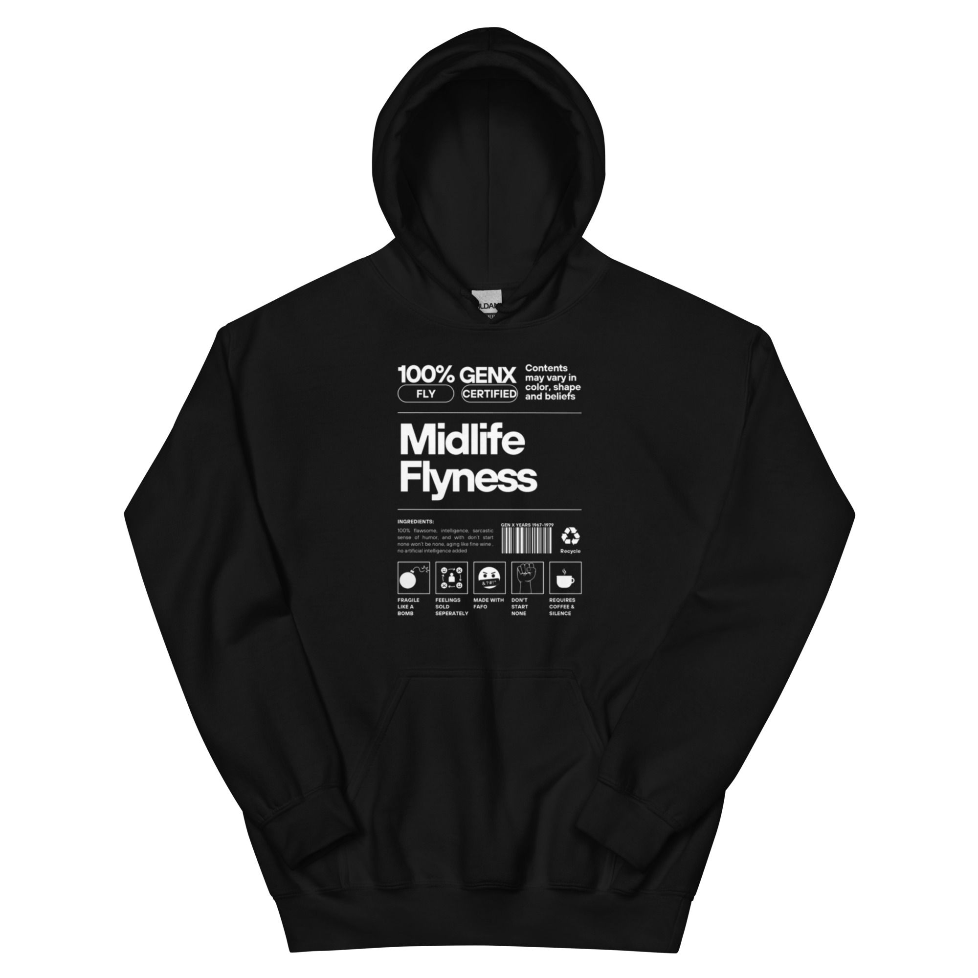 Midlife Flyness Unisex Hoodie