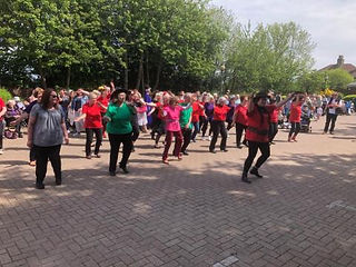 people line dancing