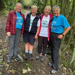 People posing in some calderdale woods for a nice photo