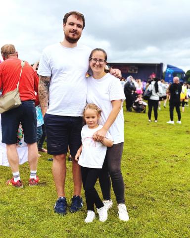 people covered in paint