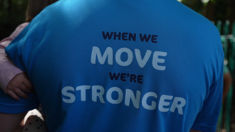 When we move we;re Stronger tshirt