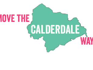 A map of calderdale saying Move the Calderdale Way
