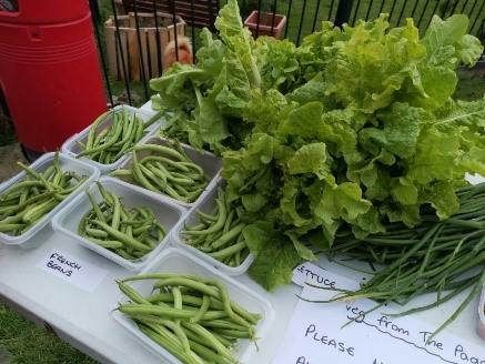 Vegetables on a table