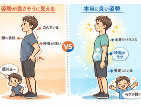 “姿勢が良さそうに見える”と“本当に良い姿勢”は違います