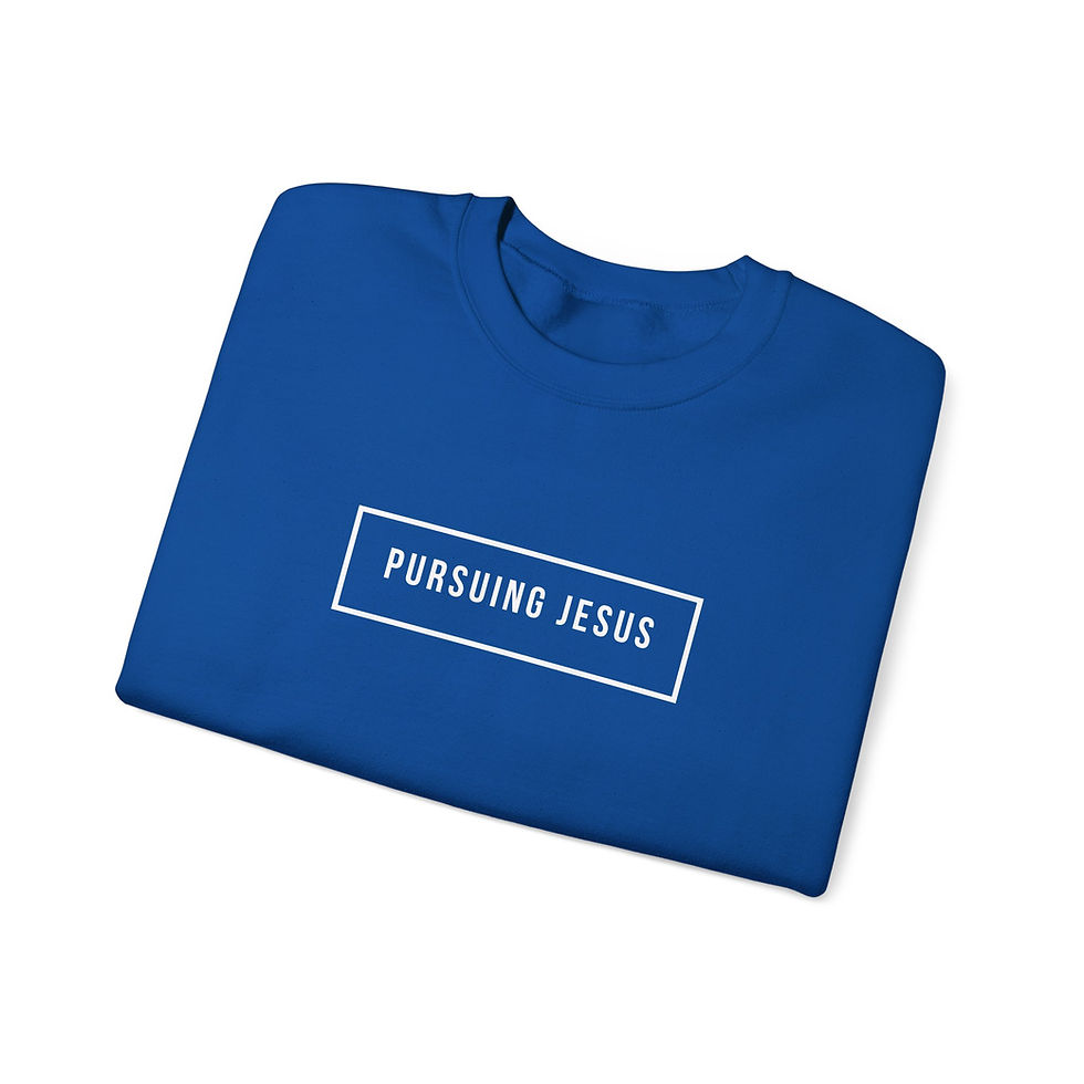 Thumbnail: Pursuing Jesus - Men's Crewneck Sweatshirt
