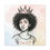 Thumbnail: Crowned Royalty - Pink and Blue Canvas (Curly Hair)