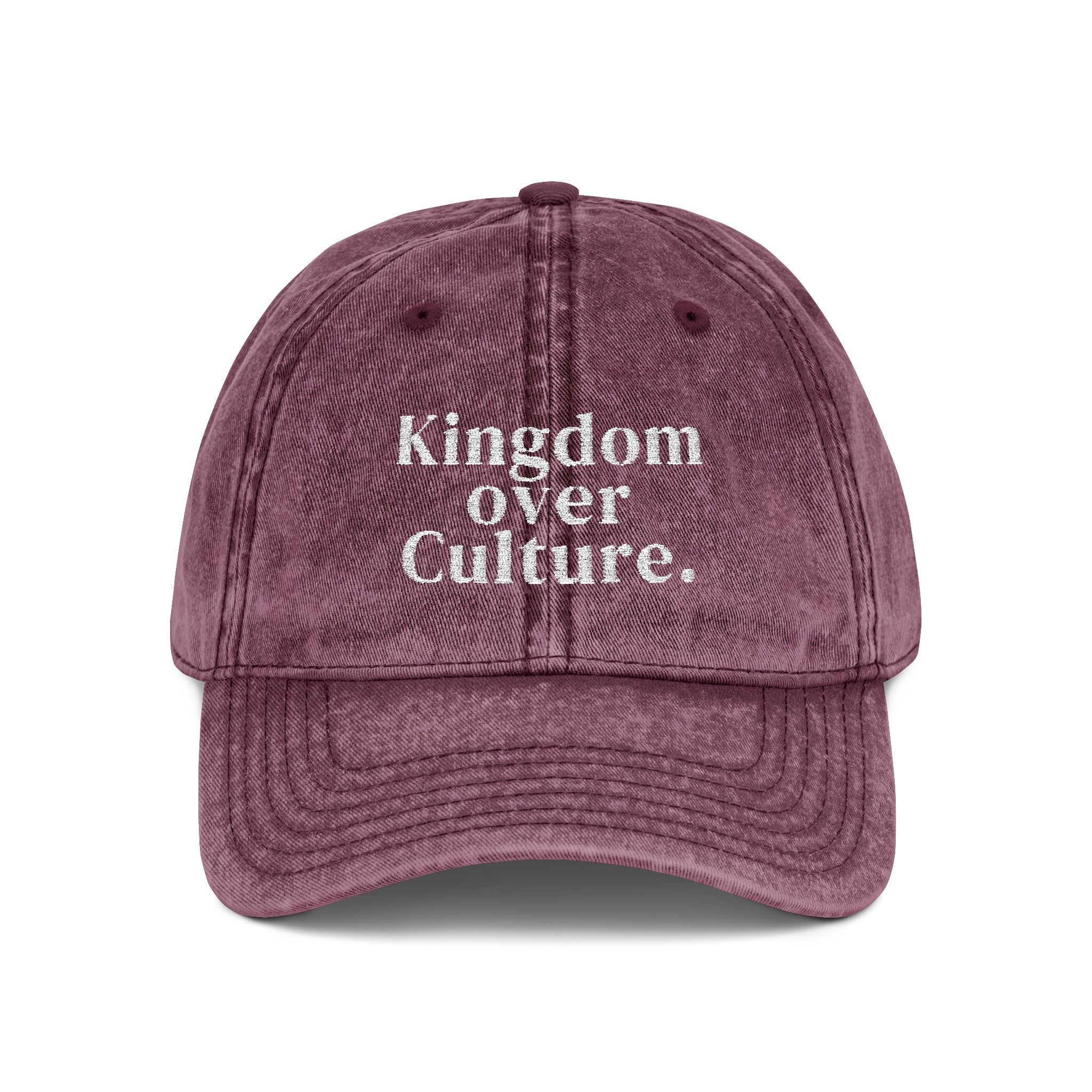 Kingdom over Culture - Vintage Embroidered Cap